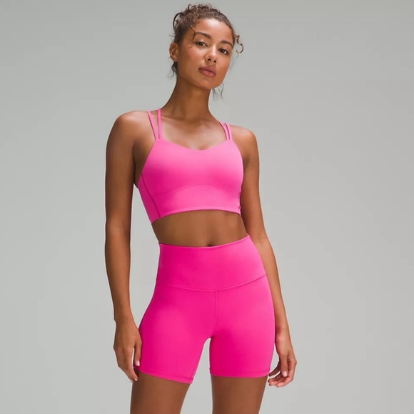 Lululemon Align Short High Rise Bike Shorts Sonic Pink 12 Nwt - Picture 2 of 9